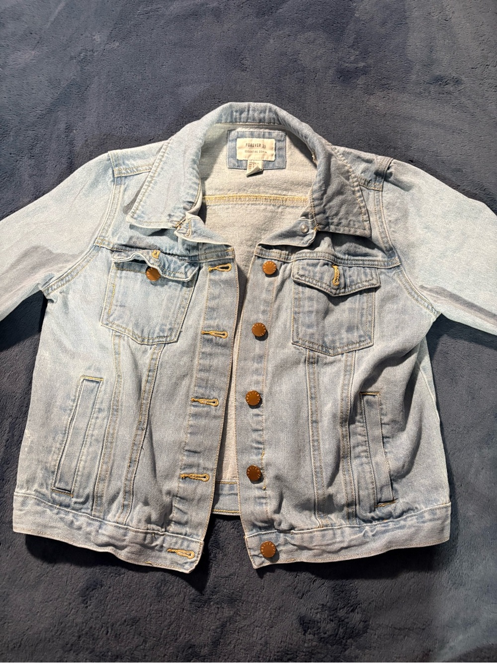 Forever 21 Light Blue Essential Denim Jacket